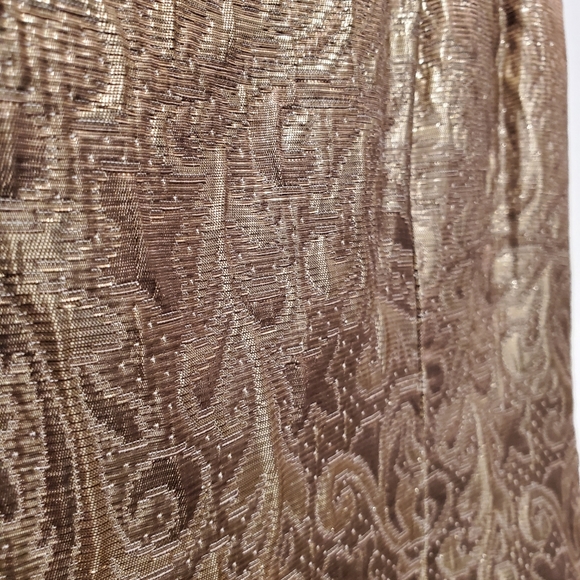Ralph Lauren Gold Brocade Dress - Picture 3 of 5